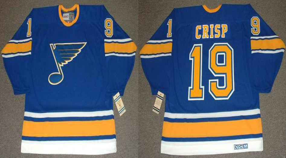 2019 Men St.Louis Blues #19 Crisp blue CCM NHL jerseys->st.louis blues->NHL Jersey